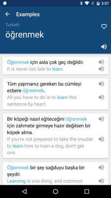 Скриншот приложения Turkish English Dictionary - №2