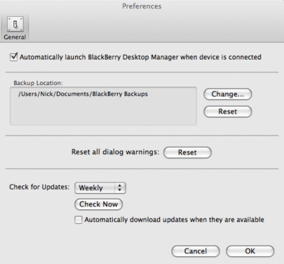 Скриншот приложения BlackBerry Desktop Manager - №2