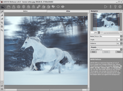 Скриншот приложения AKVIS Refocus - №1