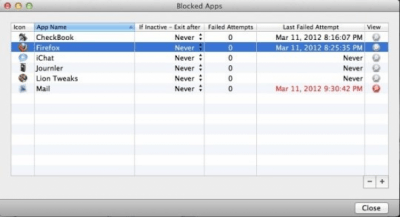 Скриншот приложения Mac App Blocker - №1