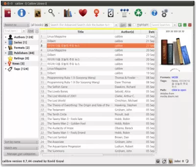 Скриншот приложения calibre для Linux - №1