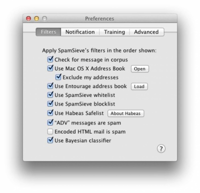 Скриншот приложения SpamSieve - №4