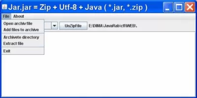 Скриншот приложения Архиватор Jar.jar - №1