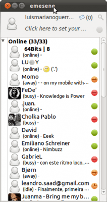 Скриншот приложения Emesene - №3