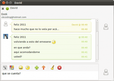 Скриншот приложения Emesene - №4
