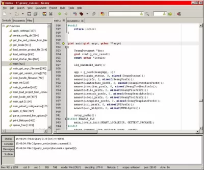 Скриншот приложения Geany - №6