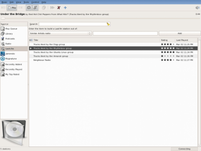 Скриншот приложения Rhythmbox - №6