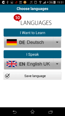 Скриншот приложения Немецкий 50 языков - №2