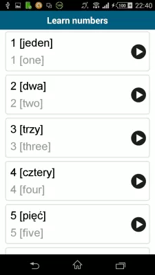 Скриншот приложения Польский 50 языков - №5