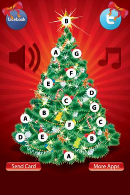 Скриншот приложения Christmas Music Tree Free - №2