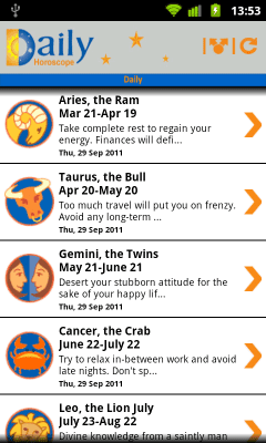 Скриншот приложения Daily-Horoscope - №2