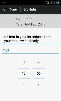 Скриншот приложения BioRhythms - №4