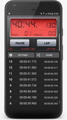 Скриншот приложения Секундомер от C Mobile - №3