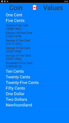 Скриншот приложения Canada Coin Price Guide - №3