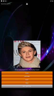 Скриншот приложения One Direction quiz & 1D games - №5