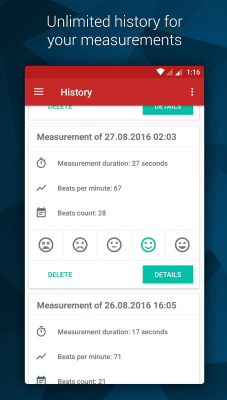 Скриншот приложения Pulse - измерь свой пульс - №2