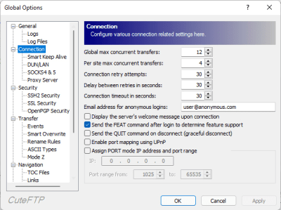 Скриншот приложения CuteFTP - №10