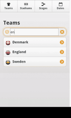 Скриншот приложения ЕВРО-2012 Календарь игр - №2