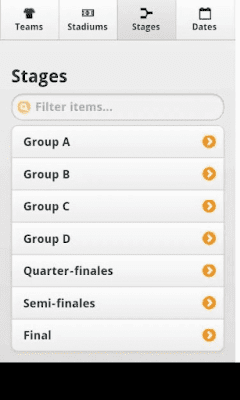 Скриншот приложения ЕВРО-2012 Календарь игр - №6