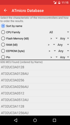 Скриншот приложения ATmicro Database - №3