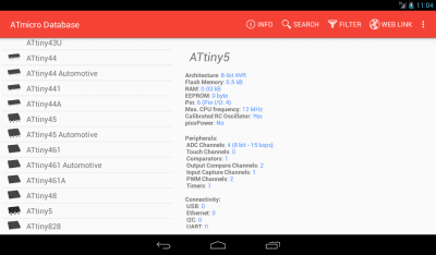 Скриншот приложения ATmicro Database - №8