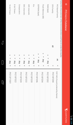 Скриншот приложения PICmicro Database - №8