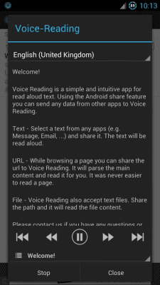 Скриншот приложения Voice Reading (Read aloud) - №2