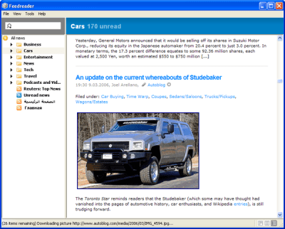 Скриншот приложения FeedReader - №4