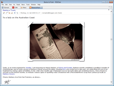 Скриншот приложения RSSOwl Portable DBinside - №6