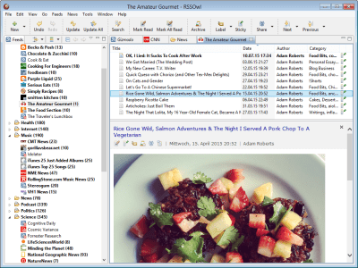 Скриншот приложения RSSOwl Portable DBinside - №7