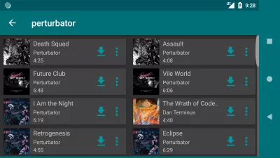 Скриншот приложения Murglar - музыка ВКонтакте, Яндекс, SoundCloud и Deezer - №3