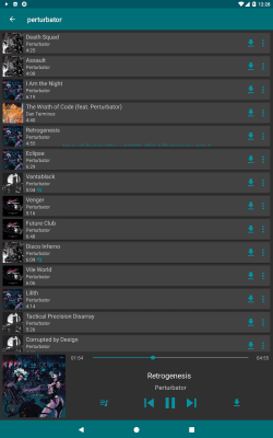 Скриншот приложения Murglar - музыка ВКонтакте, Яндекс, SoundCloud и Deezer - №9