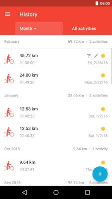 Скриншот приложения Runtastic Road Bike GPS - №2