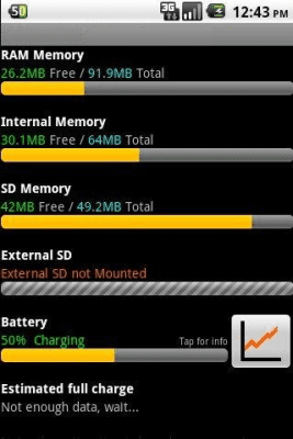 Скриншот приложения Memory Status Widget - №2