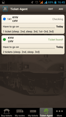 Скриншот приложения Билет Кафе - жд билеты - №4