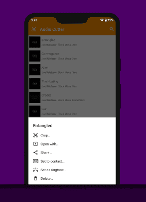 Скриншот приложения AIMP: Аудионожницы - №3