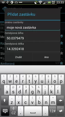 Скриншот приложения MHDroid Public Transport - №7