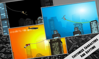 Скриншот приложения Rope'n'Fly 3 - Dusk Till Dawn - №4