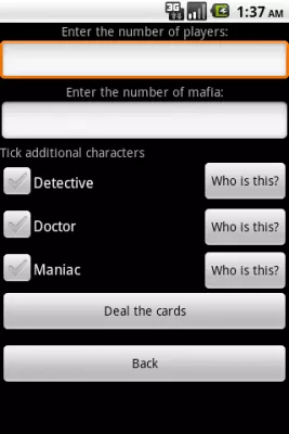 Скриншот приложения Карточная игра Мафия - №3