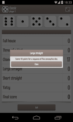 Скриншот приложения Yatzy (dice game) - №4