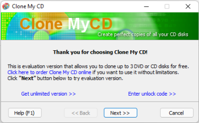 Скриншот приложения Clone My CD - №1