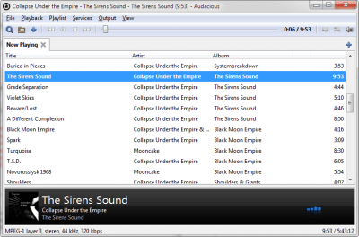 Скриншот приложения Audacious - №1