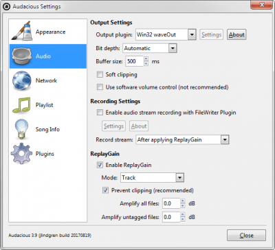 Скриншот приложения Audacious - №5