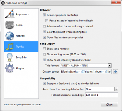 Скриншот приложения Audacious - №6