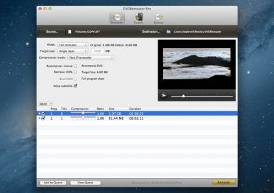 Скриншот приложения DVDRemaster Pro - №1