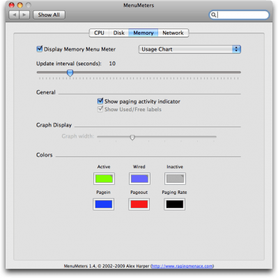 Скриншот приложения MenuMeters - №3