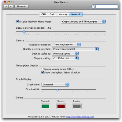 Скриншот приложения MenuMeters - №4