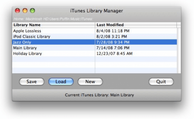 Скриншот приложения iTunes Library Manager - №1