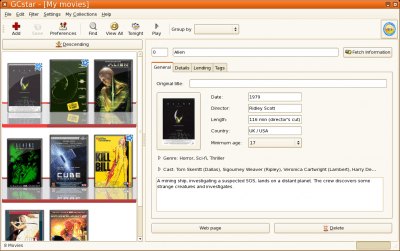 Скриншот приложения GCstar - №3