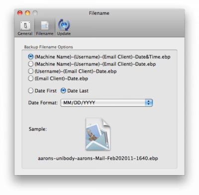 Скриншот приложения Email Backup Pro - №3